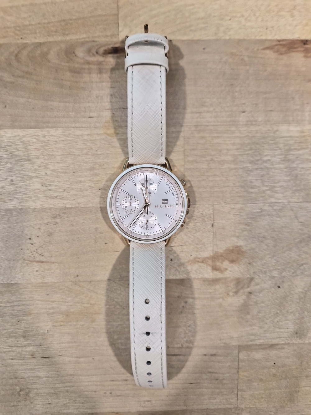 Tommy Hilfiger Light Pink Leather Chronograph Watch